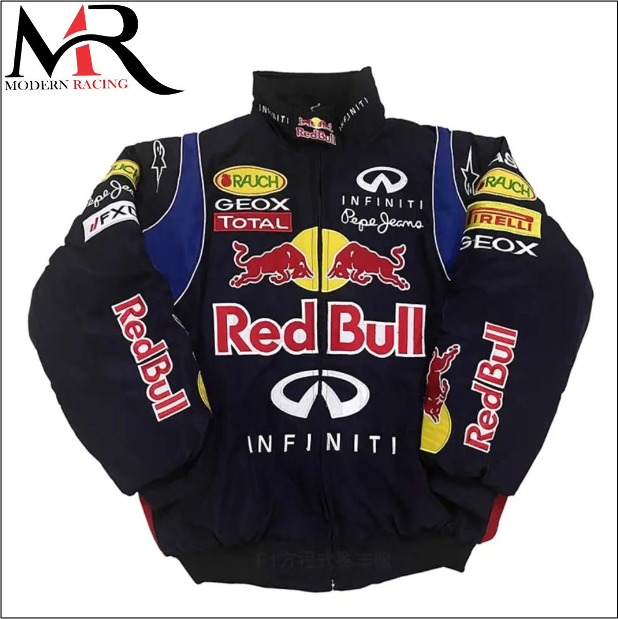 F1 RED BULL VINTAGE RACING JACKET BLACK