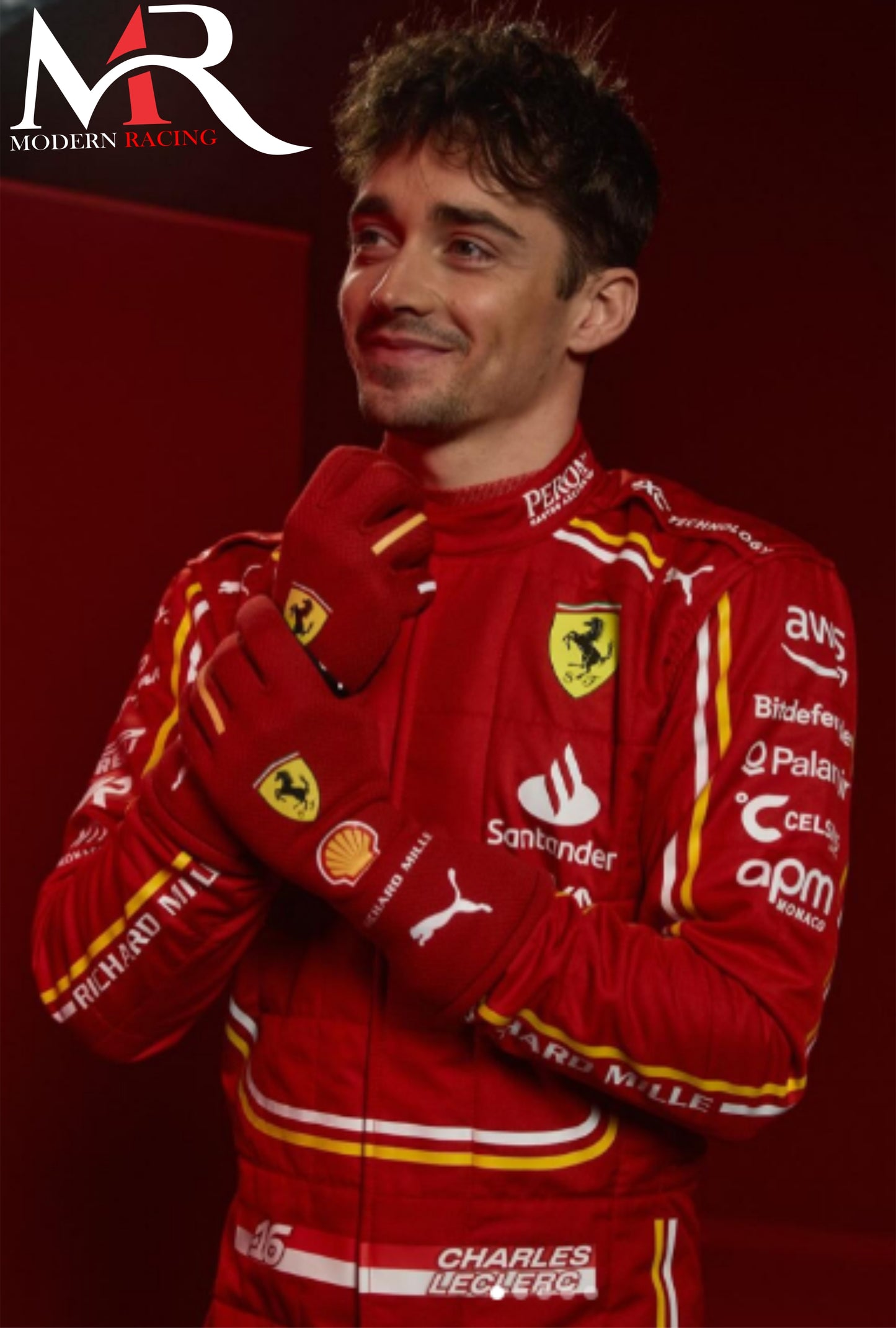 2024 CHARLES LECLERC F1 FERRARI RACE SUIT