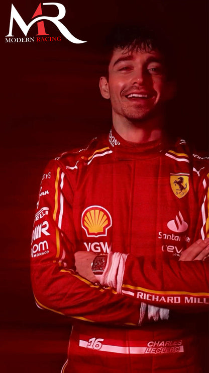 CHARLES LECLERC RACING SUIT 2024