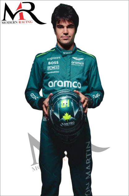 2024 Lance Stroll Aston Martin F1 Rcaing Suit