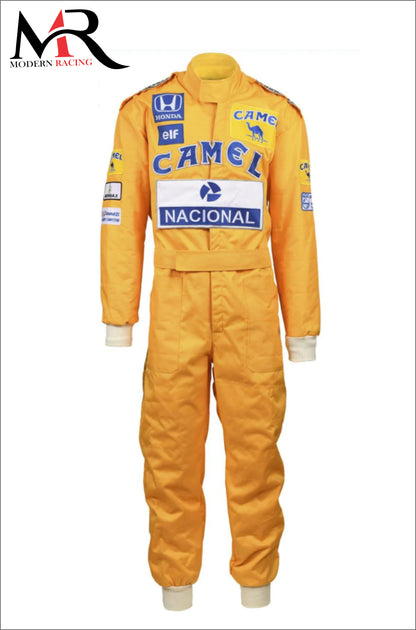 Ayrton Senna F1 Camel Printed Race Suit