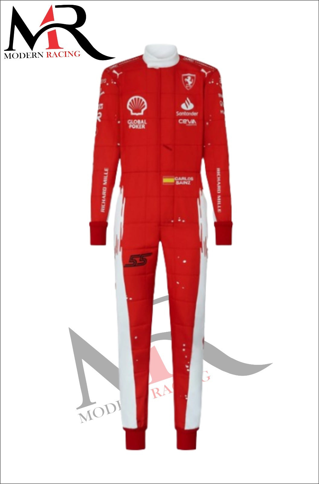 2023 Carlos Sianz Scuderia Ferrari Las vegas  Replica f1 Suit